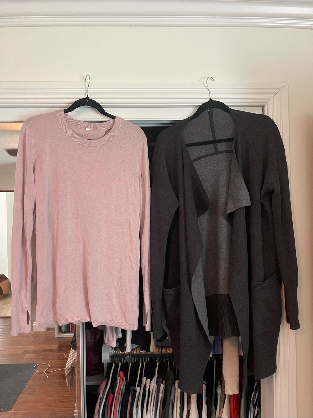 LULULEMON BUNDLE Gray Cardigan and Sweater Size 12